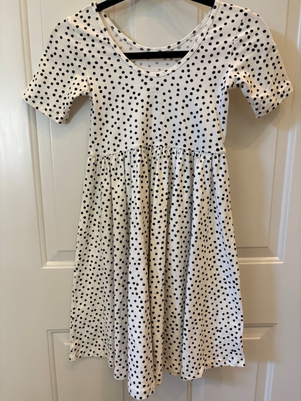 Alice + Ames Polka Dot Twirl Dress; Size 10 Girls ; Black White Smocked - Picture 5 of 6